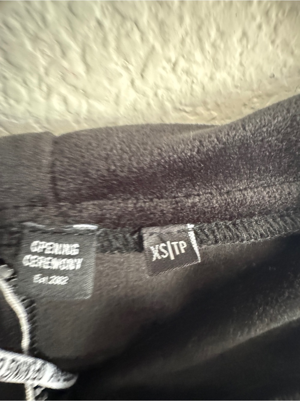 Opening Ceremony cropped, black, velour, long sleeve hooded top size extra small - Picture 7 of 10